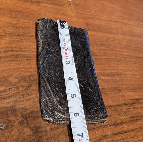 Vintage FOSSIL leather Brown Wallet Bilfold - Picture 2 of 10